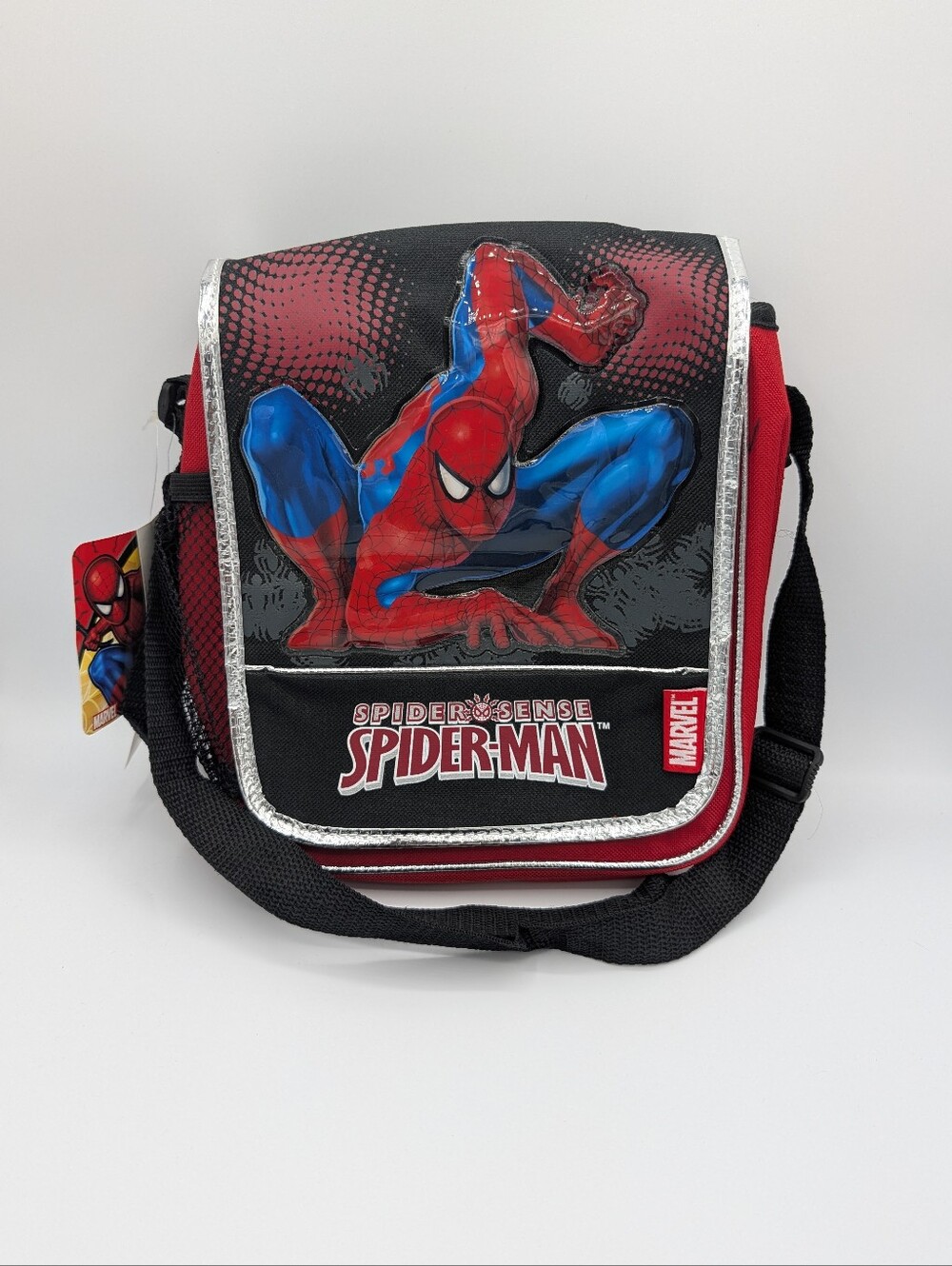 NWT Marvel Spider-Sense Spider-Man Kids Lunch Box Crossbody Bag